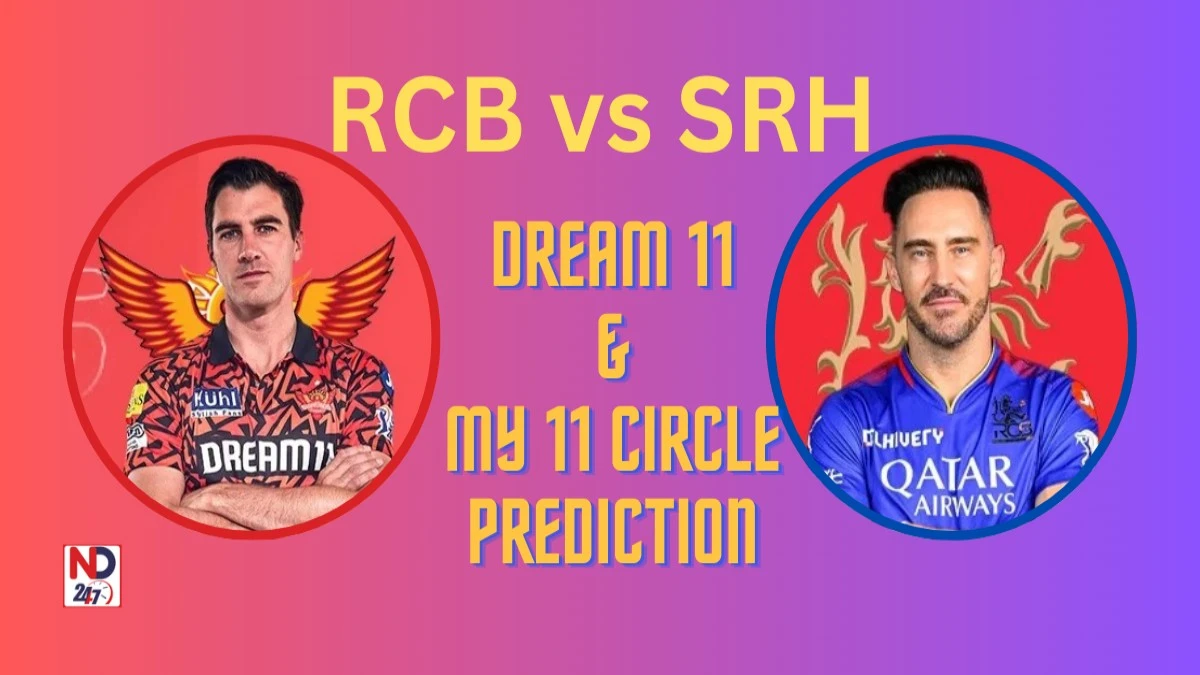 RCB vs SRH Dream11 Prediction and RCB vs SRH My 11 Circle Prediction