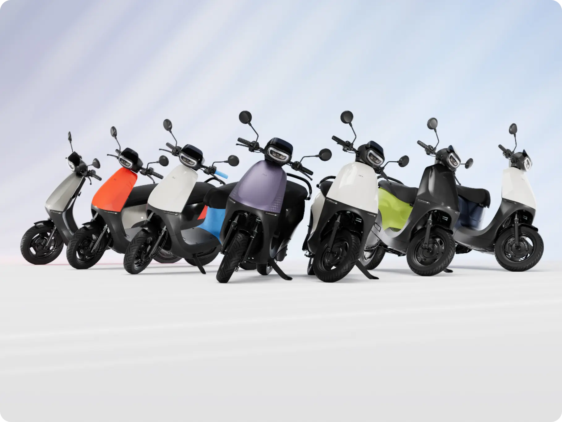 ola-s1-x-electric-scooter-colors Ola S1 X comes in many vibrant color options