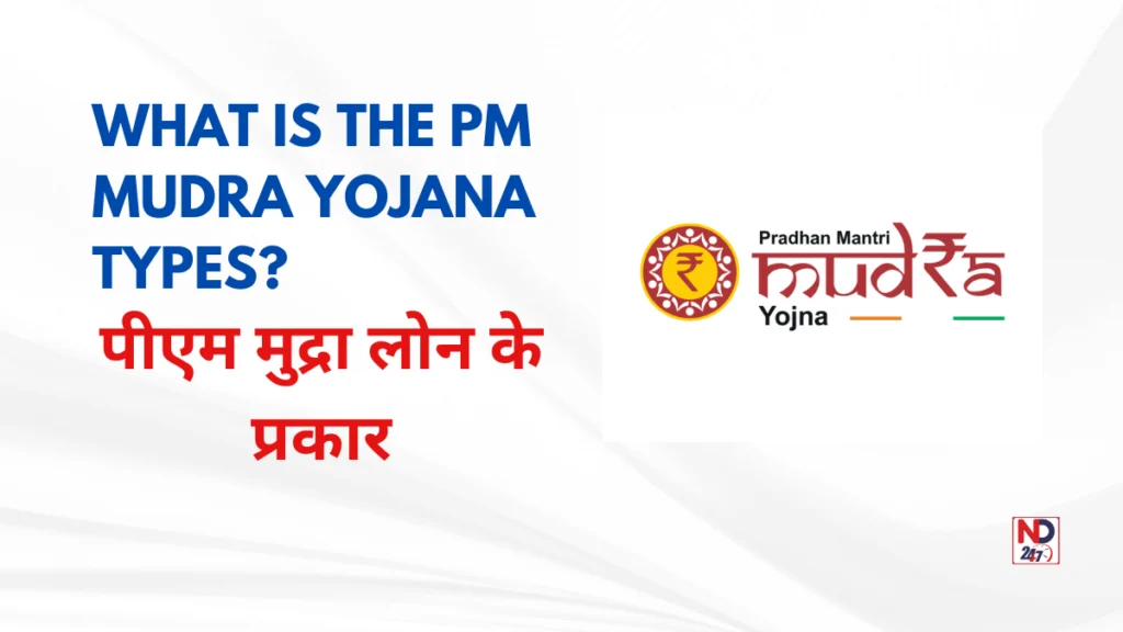 पीएम मुद्रा लोन के प्रकार (What is the PM Mudra Yojana Types?)