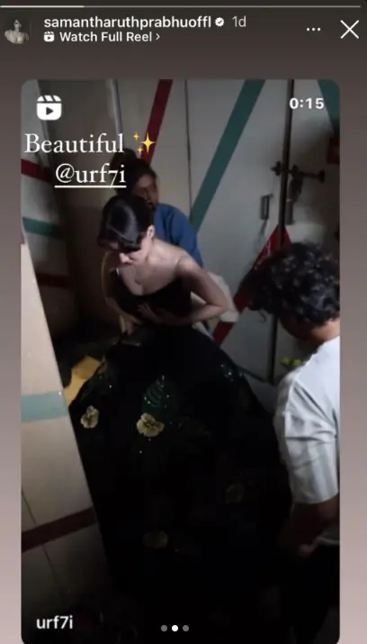 Samantha-praises-urfi-javed-new-magical-gown-dress Samantha Reacts to Urfi Javed Butterfly Magical Gown