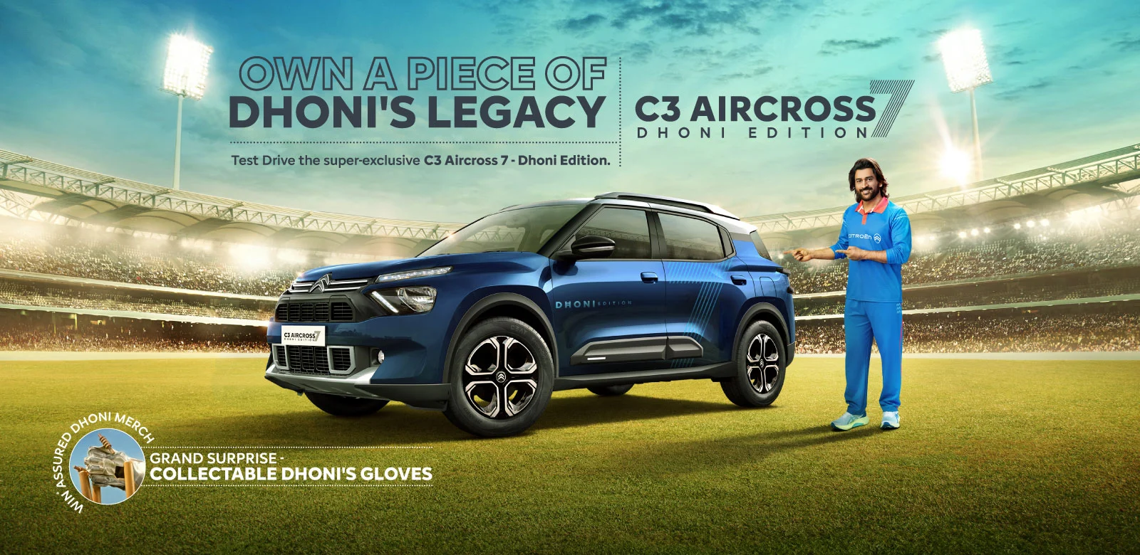 Citroen C3 Aircross Dhoni Edition-SUV Launched in India