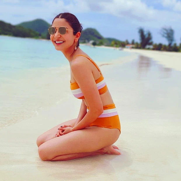 Anushka-Sharmas-BIKINI-picture Anushka Sharma Photo Beach