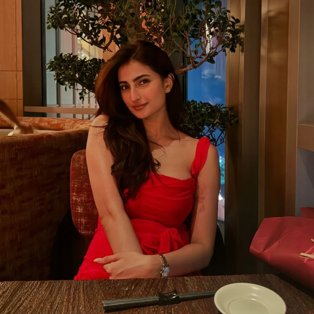 Palak Tiwari In Red Gawn